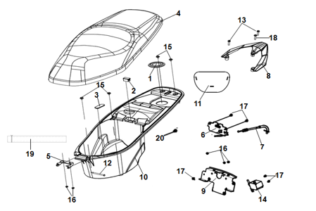 F10 SELE(KOLTUK) & PORTBAGAJ & KASK (HAVUZ) 