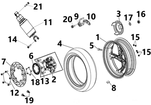 F17 JANT ARKA & ARK ORT AMORTISOR