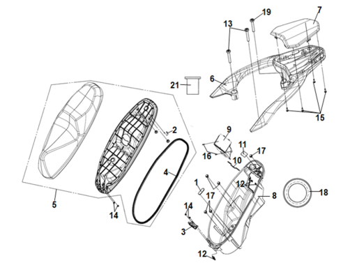 F11 SELE(KOLTUK) & KASK (HAVUZ) & PORTBAGAJ & TUTAMAK
