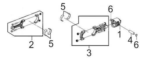 E08 KRANK BALANS & PISTON