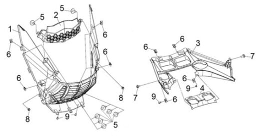 F11 RADYATOR HAVA GIRIS GRENAJI & ALT DAVLUNBAZ KAPAK