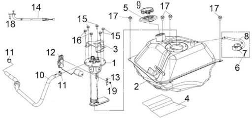 F19 YAKIT DEPOSU YAKIT POMPASI