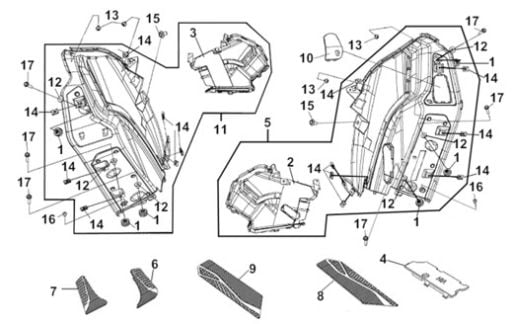 F21 AYAK BASMA ZEMIN PANEL SAG SOL