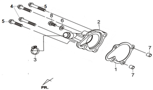 E14 SU POMPASI & KAPAK KOMPLE