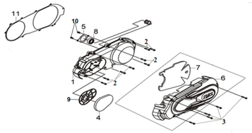 E18 KRANK KUTUSU KAPAK SOL