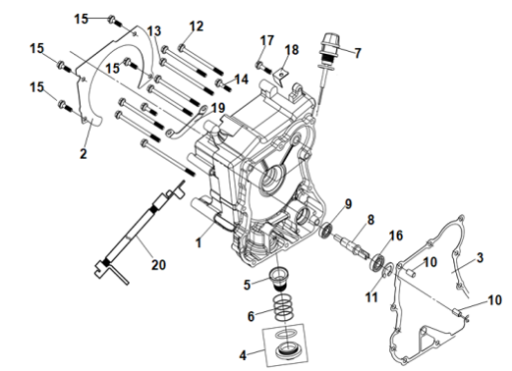 E06 KRANK KUTUSU KAPAK SAG
