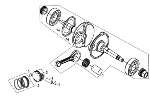 E13 KRANK MILI(SAFT) & PISTON SEGMAN