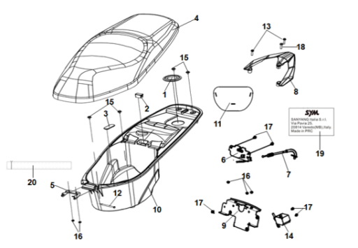 F10 SELE(KOLTUK) & PORTBAGAJ & KASK (HAVUZ)
