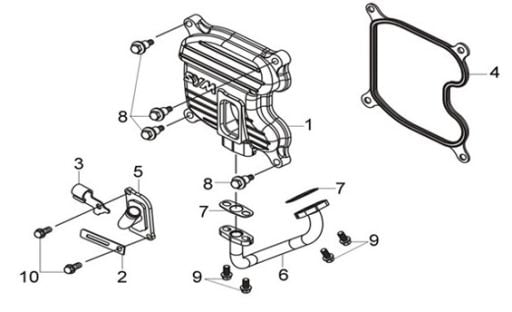 E01 SILINDIR KAPAK UST KAFA KAPAGI