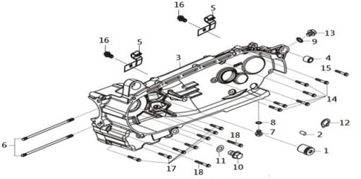 E17 KRANK KUTUSU SOL