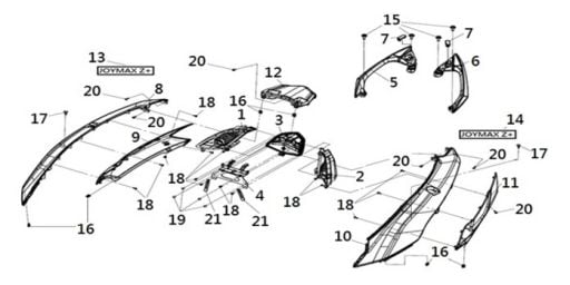 F17 ARKA MARSBIYEL&SINYAL&ARKA STOP&TUTAMAK&PORTBAGAJ