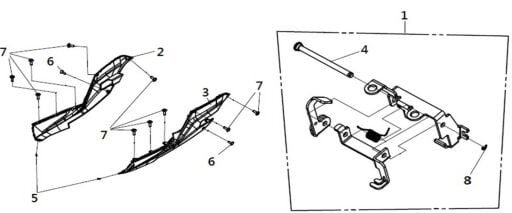 F18 MARSBIYEL ALT&SOL&SAG TARAF(KISIM)KAPAK