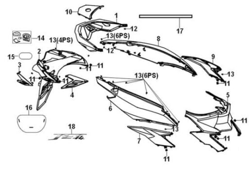 F05 ARKA MARSBIYEL & KUYRUK & PORTBAGAJ