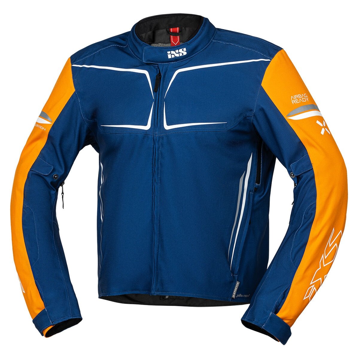 IXS TS-Pro ST+ Spor Motosiklet Montu Lacivert / Turuncu - L