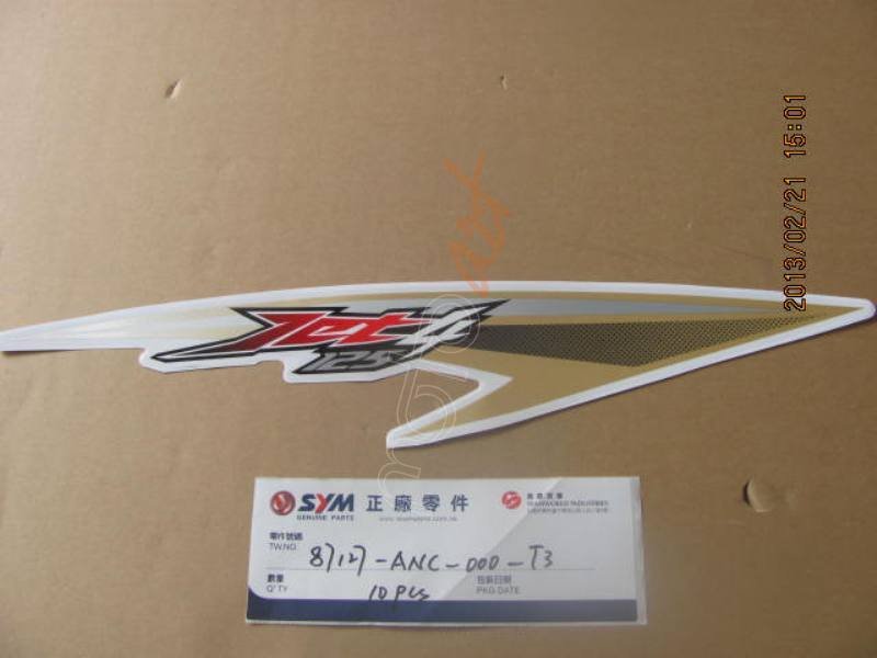 SYM R.BODY COVER STRIPE JET4