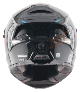 Axor Brutale Kryptic Kask Black Blue - Pinlock Dahil