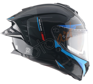 Axor Brutale Kryptic Kask Black Blue - Pinlock Dahil