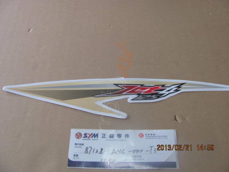 SYM L.BODY COVER STRIPE JET4