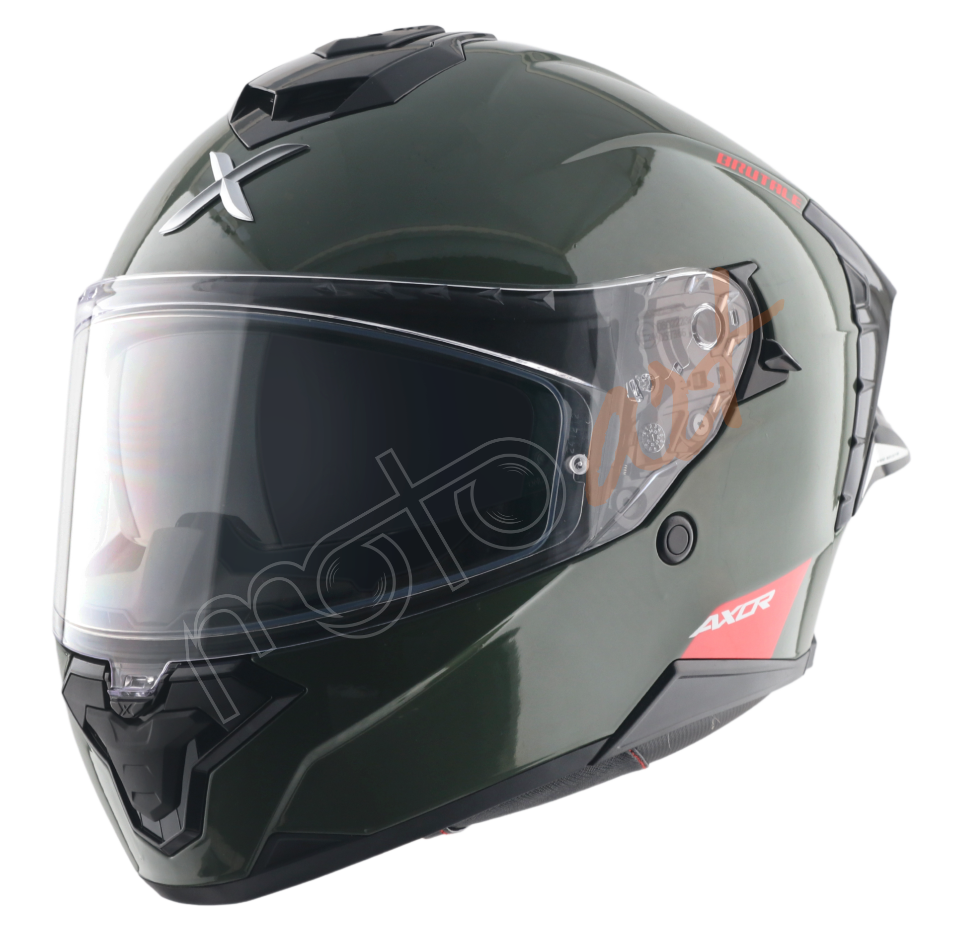 Axor Brutale SC Kask Battle Green - Pinlock Dahil
