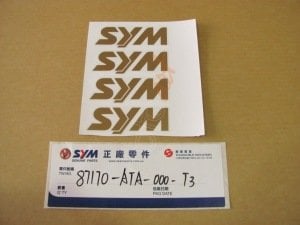 SYM FAR GRENAJI STICKER SYM ( JET4 )