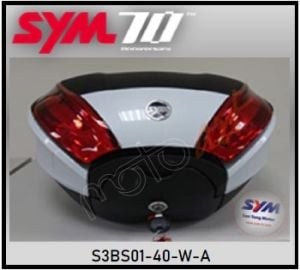 SYM ORJİNAL ÇANTA  BEYAZ TOPCASE 40 LT