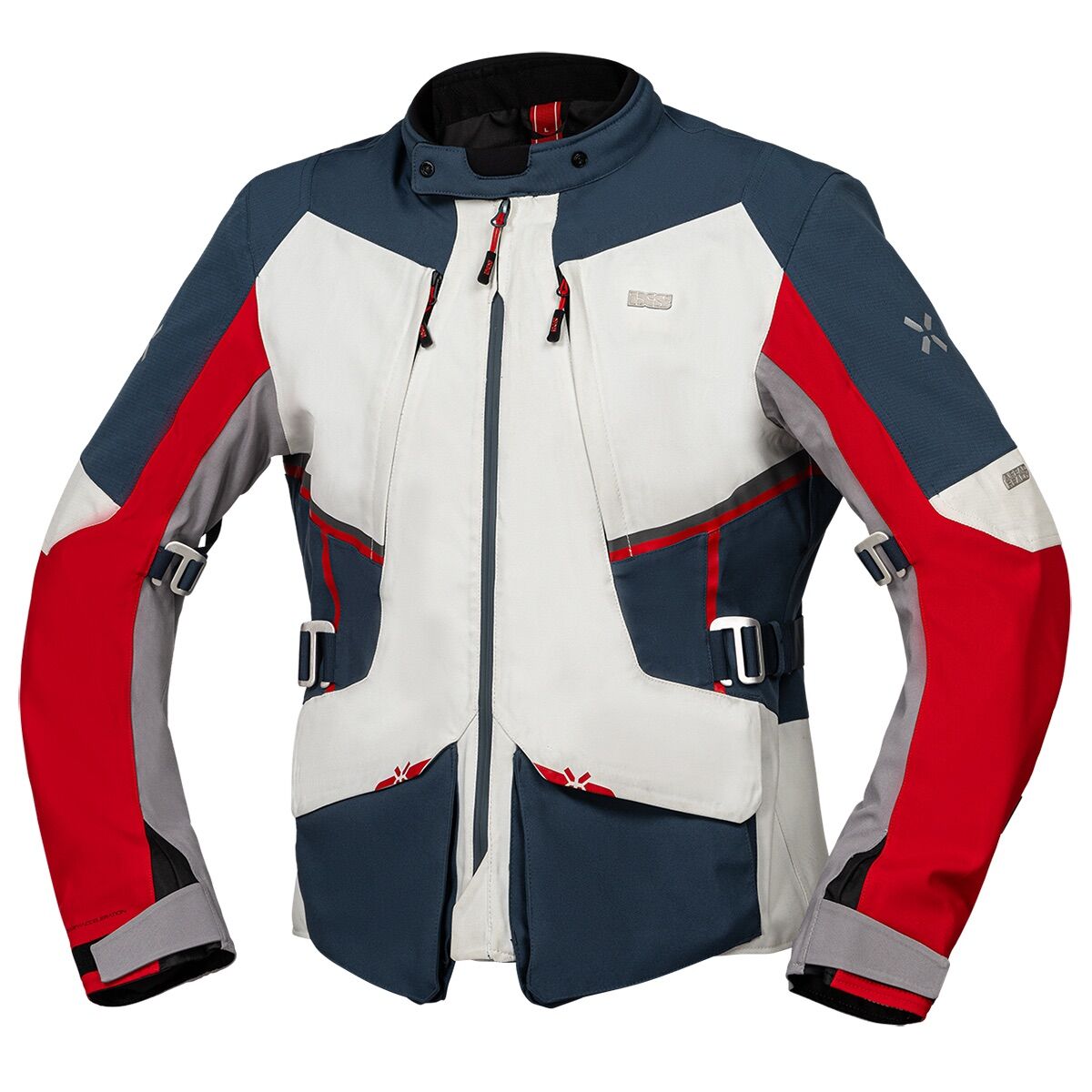 IXS Tourster-STX 1.0 Su Geçirmez Motosiklet Montu Kırmızı - Kısa 2XL - Erkek