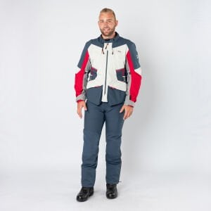 IXS Tourster-STX 1.0 Su Geçirmez Motosiklet Montu Kırmızı - Kısa XL - Erkek