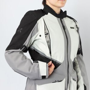 IXS Tourster-STX 1.0 Su Geçirmez Motosiklet Montu Gri - Kısa XL - Kadın