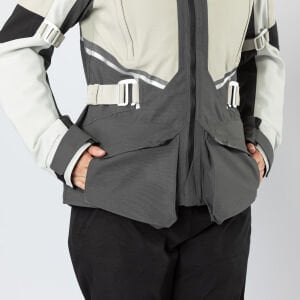 IXS Tourster-STX 1.0 Su Geçirmez Motosiklet Montu Bej / Gri - Kısa 3XL - Kadın