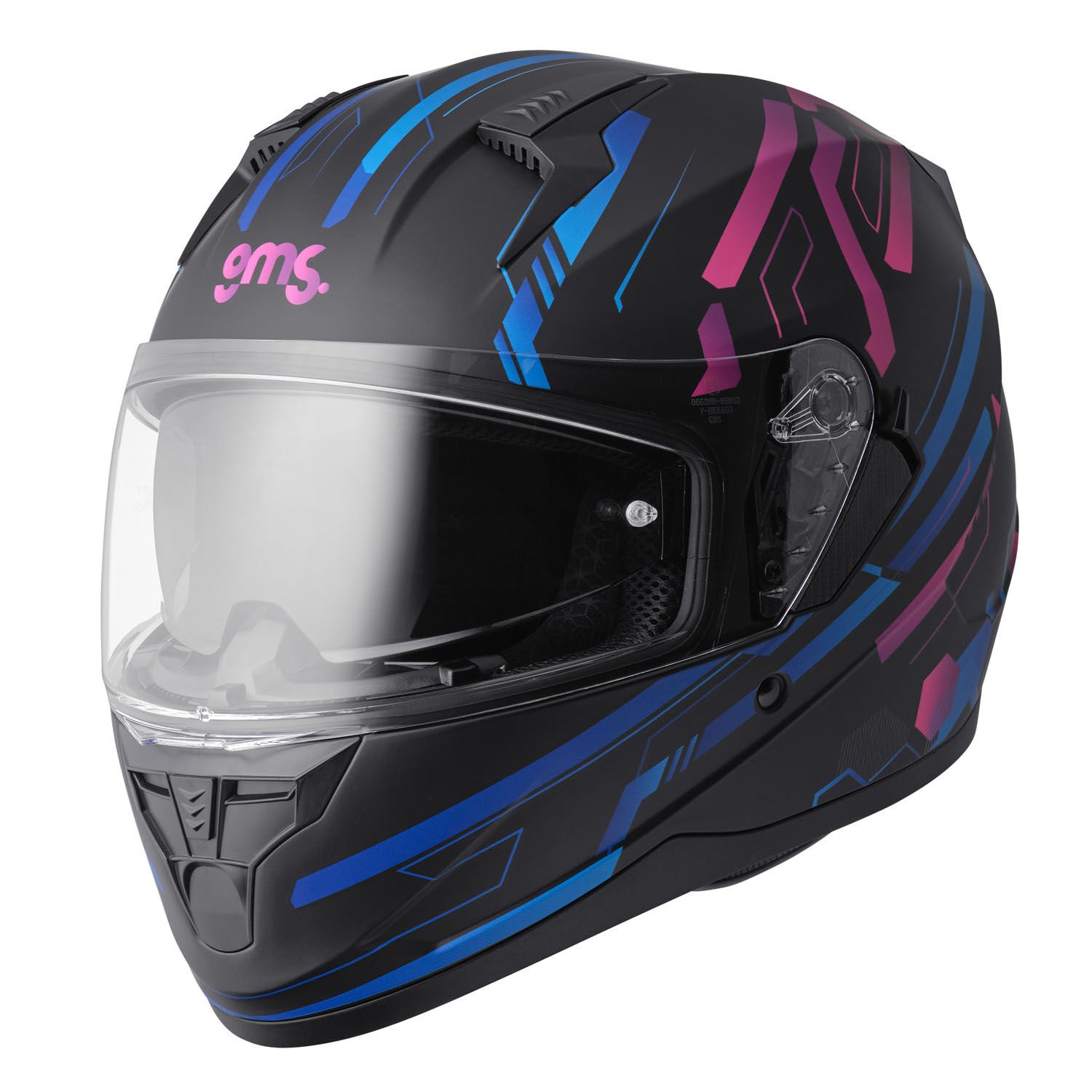 Gms Hexago Kapalı Kask Mat Grafik - 2XL