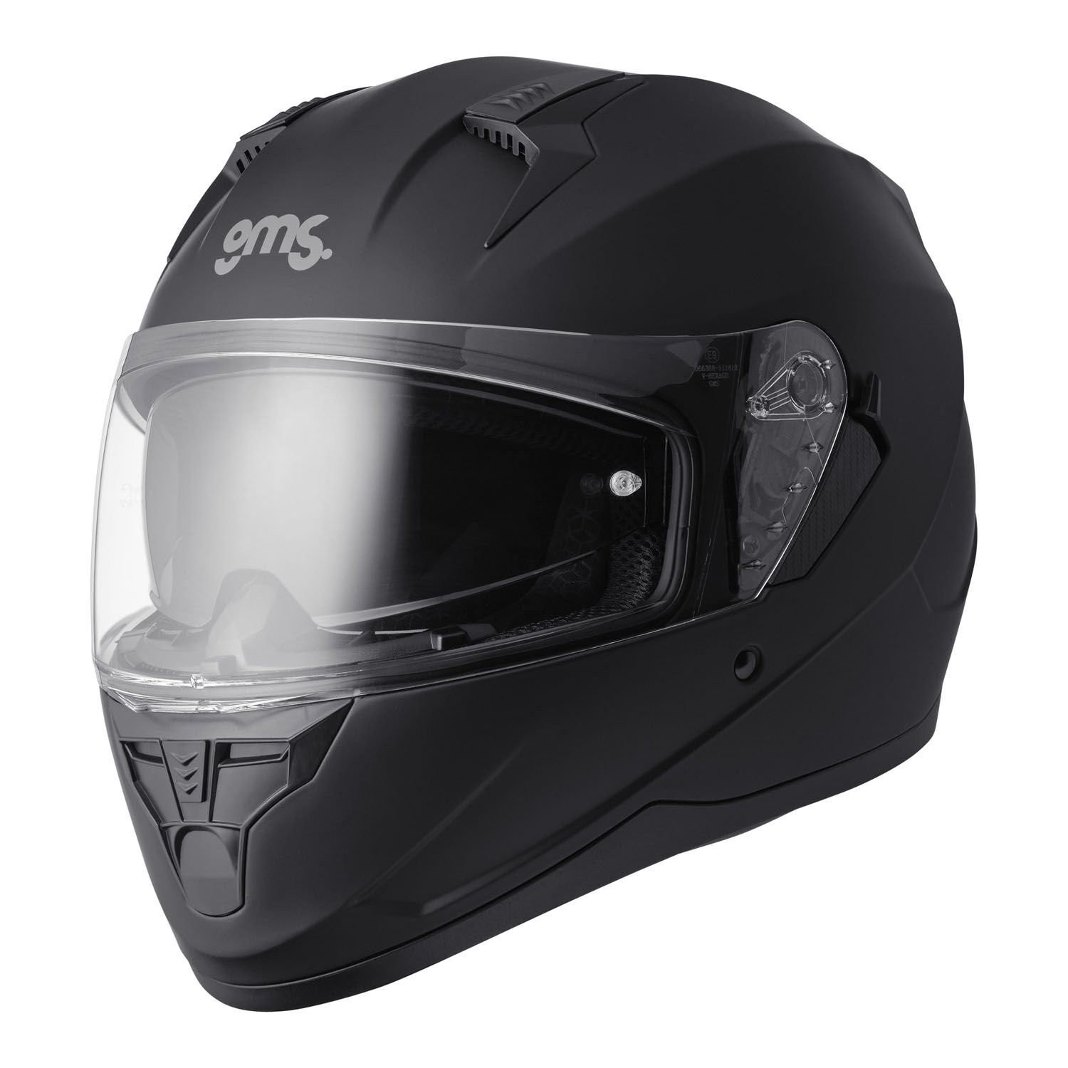 Gms Hexago Kapalı Kask Mat Siyah - S