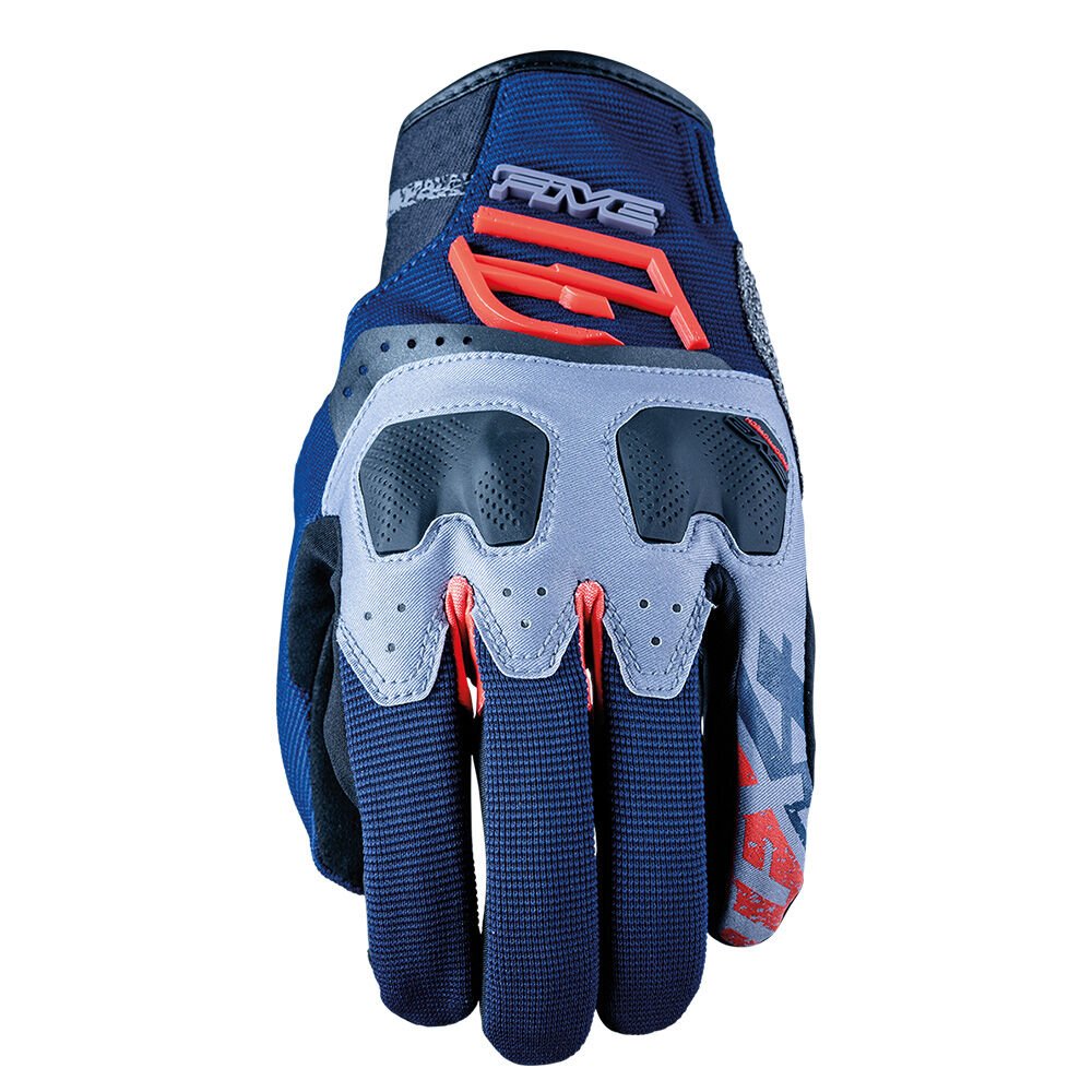 Five TFX4 Motosiklet Eldiveni Mavi / Kırmızı - L / 10