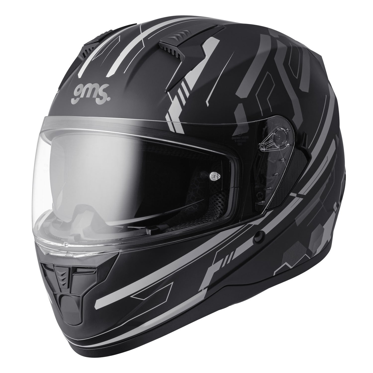 Gms Hexago Kapalı Kask Mat Gri - M
