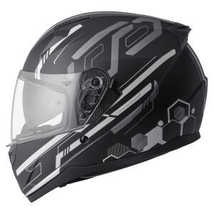 Gms Hexago Kapalı Kask Mat Gri - M