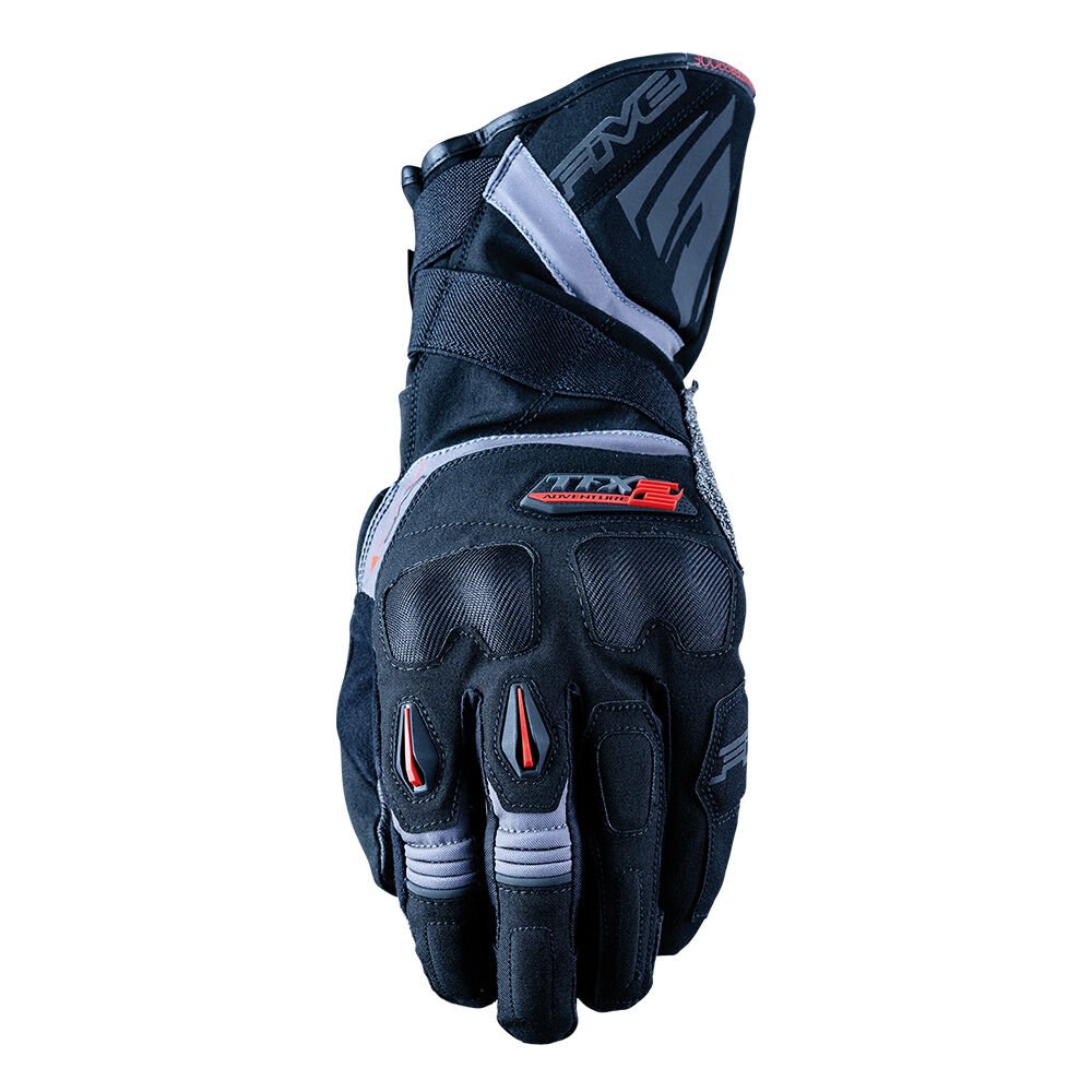 Five TFX2 WP Su Geçirmez Motosiklet Eldiveni Siyah / Gri - 2XL / 12