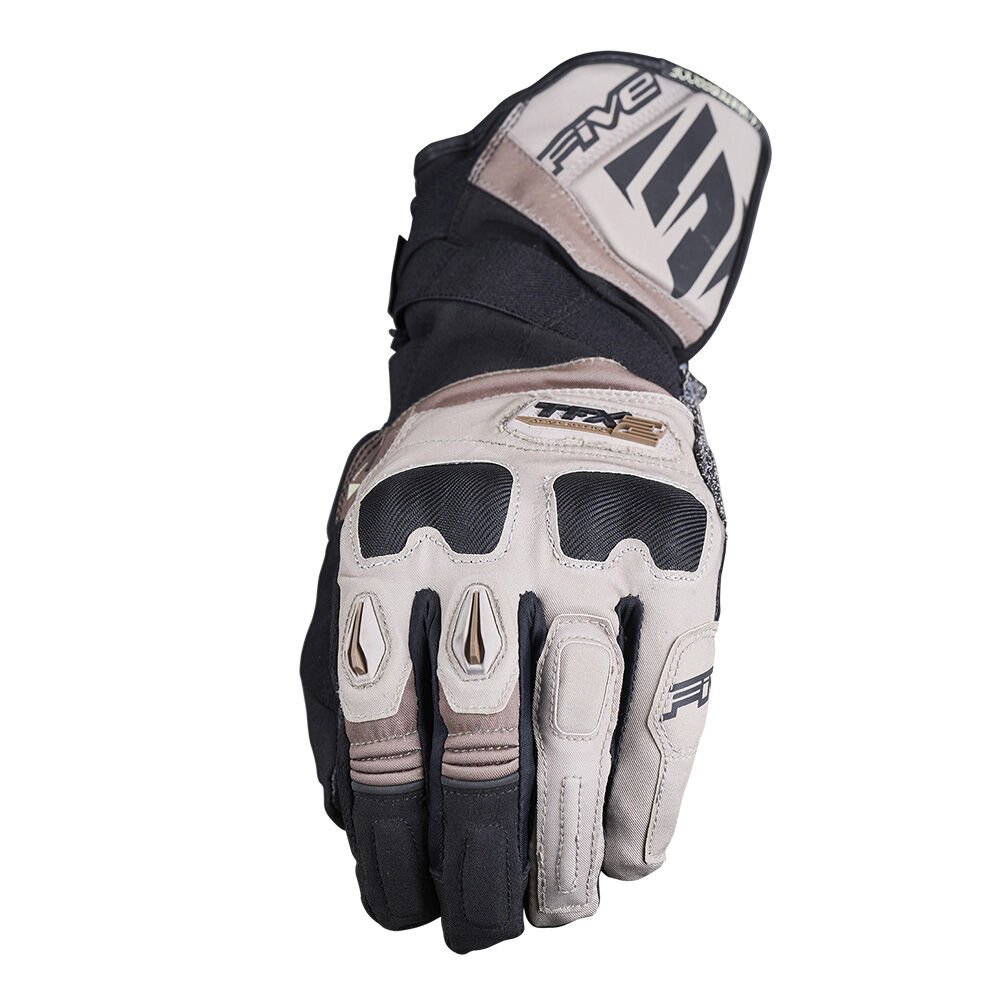 Five TFX2 WP Su Geçirmez Motosiklet Eldiveni Bej / Kahverengi - 2XL / 12