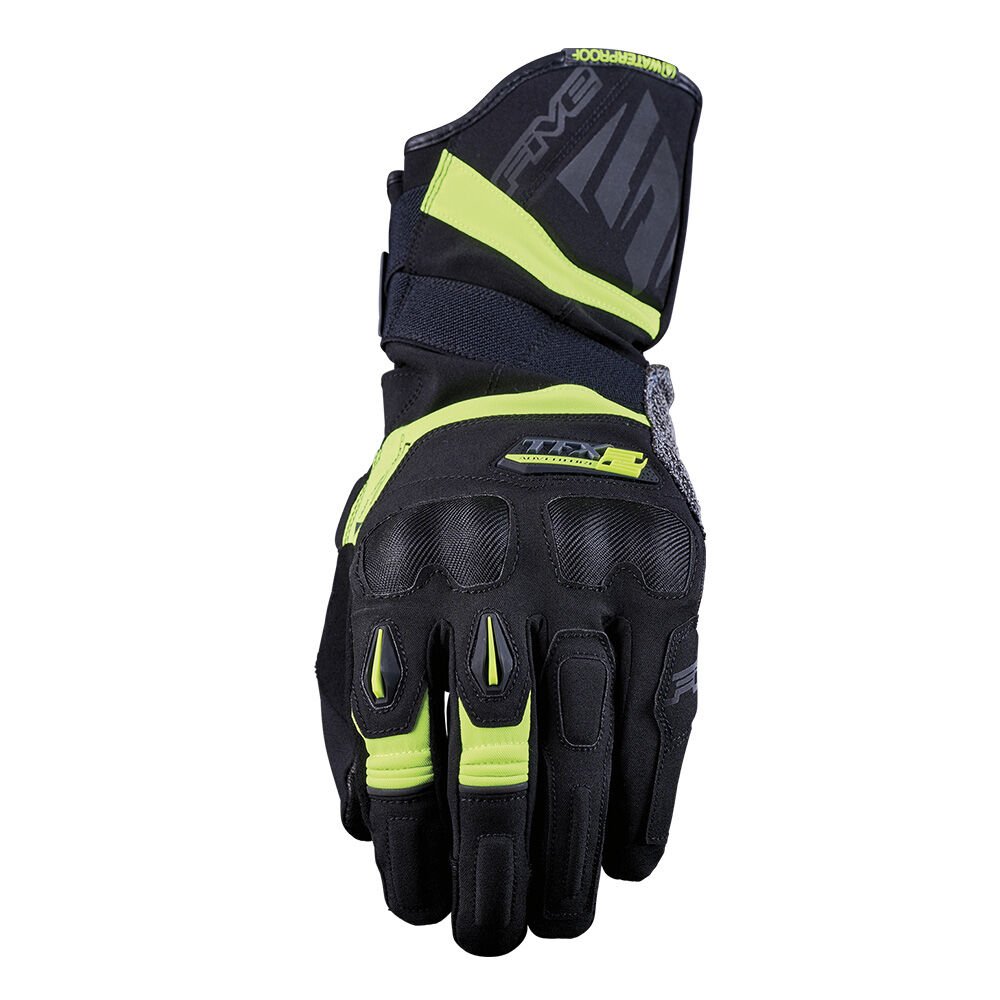 Five TFX2 WP Su Geçirmez Motosiklet Eldiveni Siyah / Sarı - L / 10