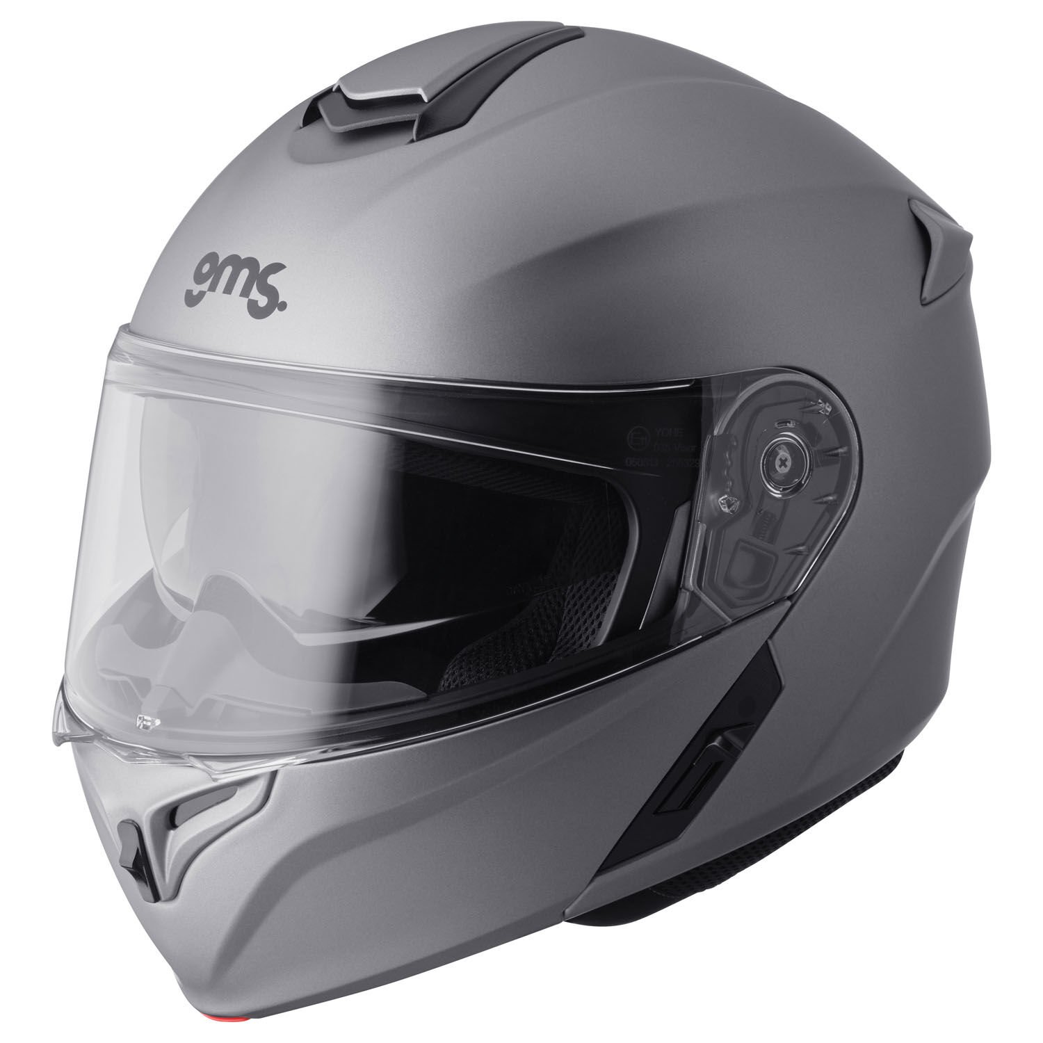 Gms Aperio Çene Açılır Kask Mat Metalik Gri - 2XL