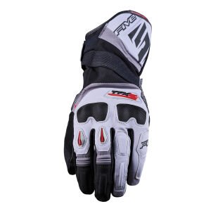 Five TFX2 WP Su Geçirmez Motosiklet Eldiveni Gri / Kırmızı - 3XL / 13