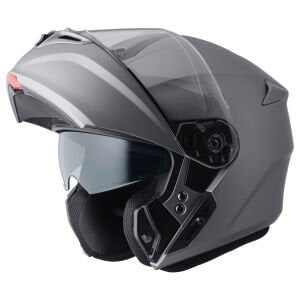 Gms Aperio Çene Açılır Kask Mat Metalik Gri - XL