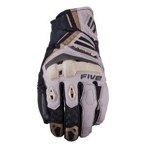 Five TFX1 Airflow Motosiklet Eldiveni Bej / Kahverengi - S / 08
