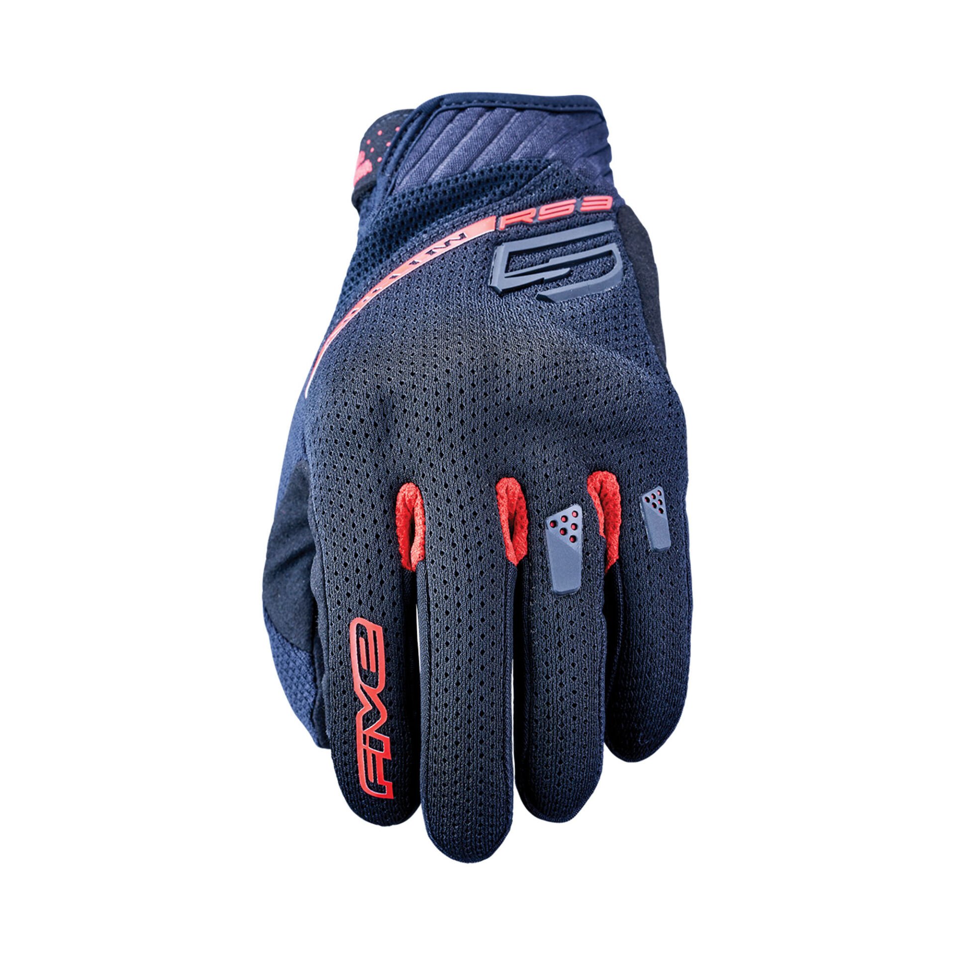 Five RS3 Evo Airflow Motosiklet Eldiveni Siyah / Kırmızı - 3XL / 13