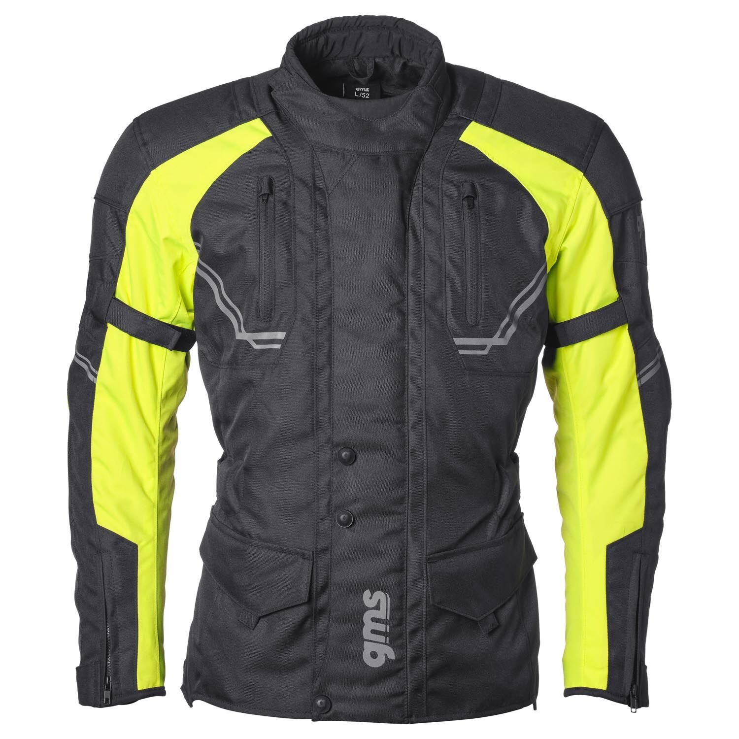 Gms Taylor WP Su Geçirmez Motosiklet Montu Siyah / Sarı - 3XL - Erkek