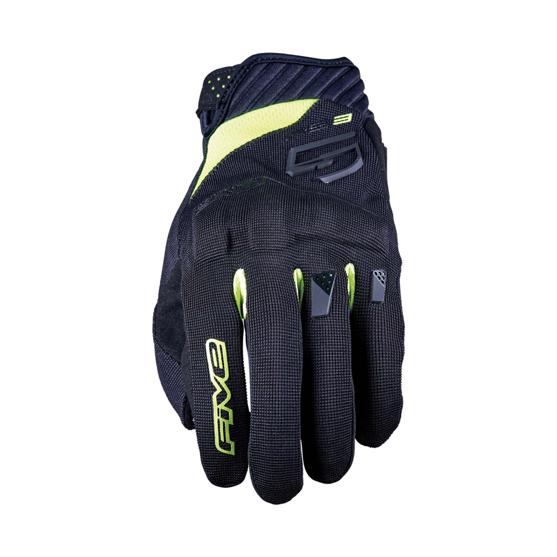 Five RS3 Evo Motosiklet Eldiveni Siyah / Sarı - 3XL / 13