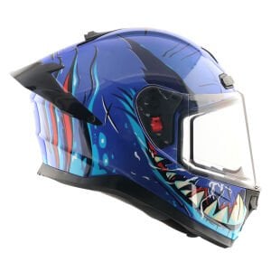 Axor Saber Kapalı Kask Metalik Mavi - XL