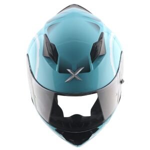 Axor Hunter Kapalı Kask Mavi Beyaz - S