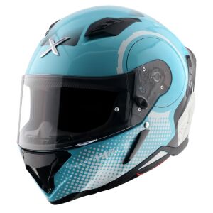 Axor Hunter Kapalı Kask Mavi Beyaz - XL