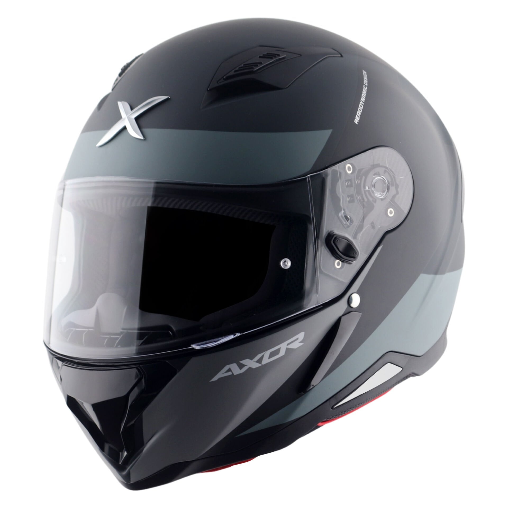 Axor Hunter Kapalı Kask Mat Siyah Gri - M