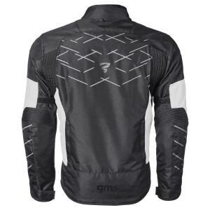 Gms Kasai WP Su Geçirmez Motosiklet Montu Siyah / Beyaz - M