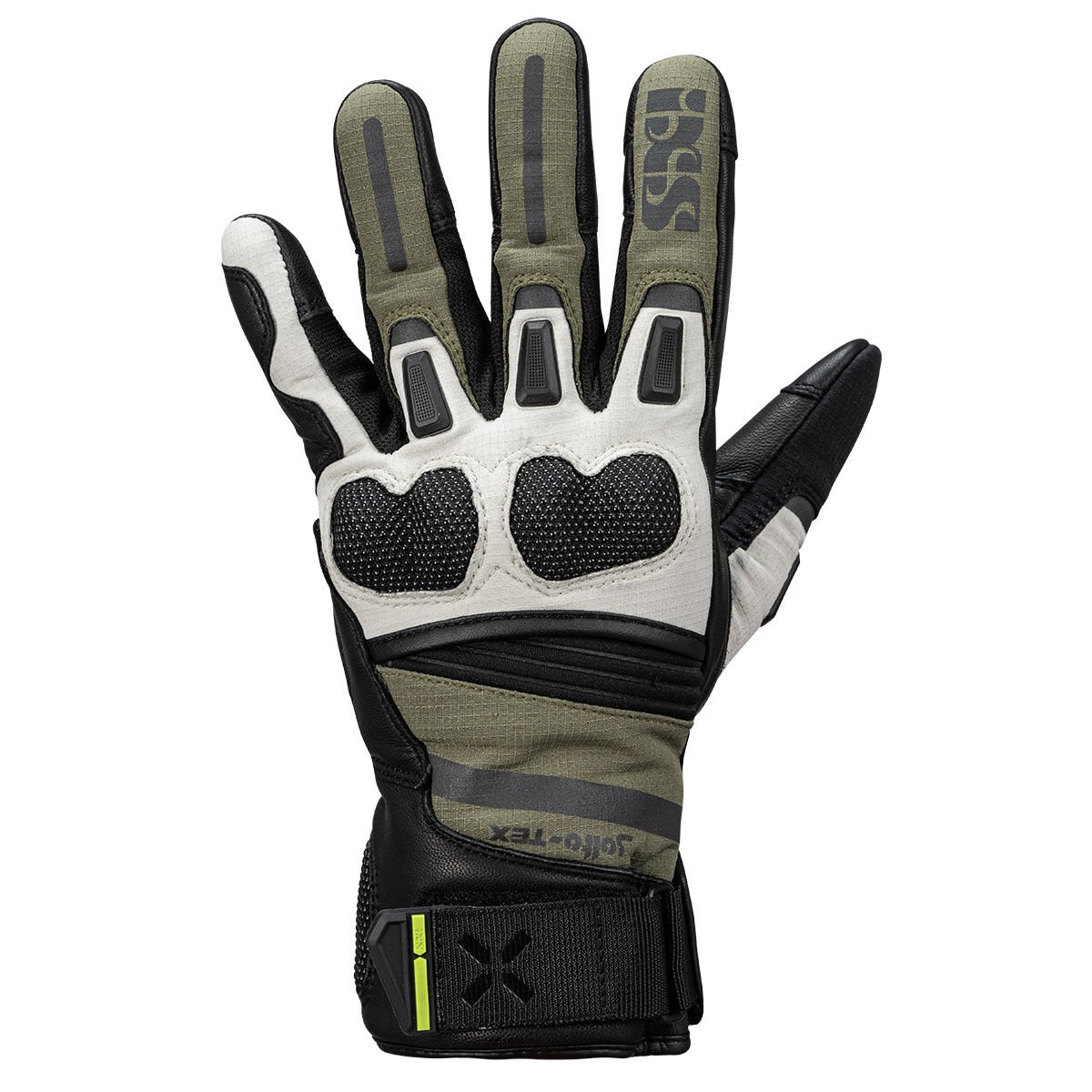 IXS Montevideo-ST Su Geçirmez Motosiklet Eldiveni Haki - XL